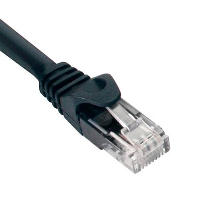 Quest 5' Cat 6 Patch Cable Booted (black)