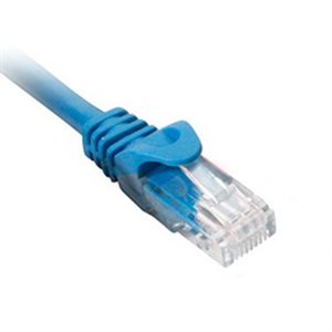 Quest 1' Cat 6 Patch Cable Booted (blue)