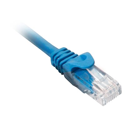 Quest 7' Cat 6 Patch Cable Booted (blue)