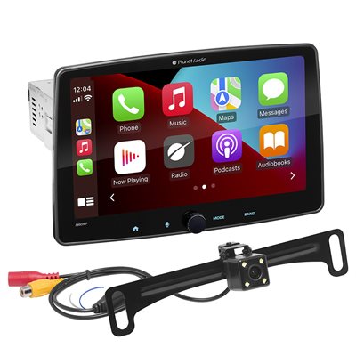 Planet Audio PRO Series  9" Mechless Multimedia Receiver, CarPlay / Android Auto, Backup Cam Included