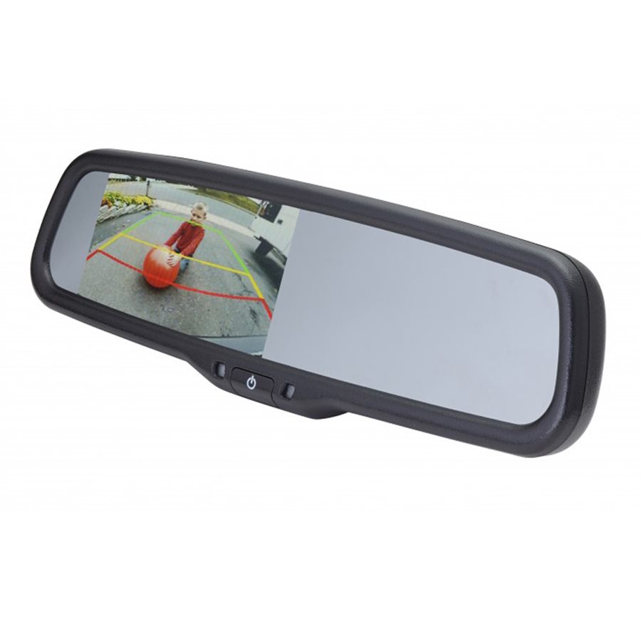 echomaster rear view mirror backup camera kit