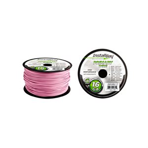 Install Bay 16 ga Primary Wire 500' Spool (pink)