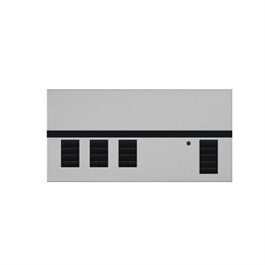 Lutron GRAFIK Eye QS Wireless 3-Shade Faceplate Kit