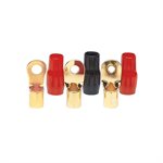 Raptor Mid Series 1 / 0 ga 3 / 8" Ring Terminals (gold, 20 pk)