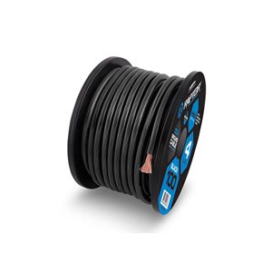 Raptor Mid Series 8 ga Power Cable 250' Spool (black)