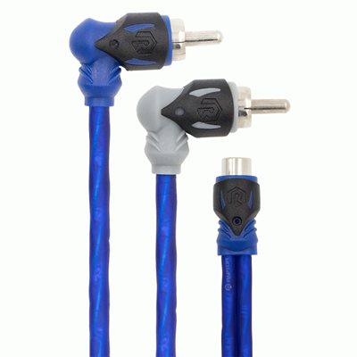 Raptor Mid Series 1F / 2M Dual Twist Audio RCA Y-Adapter