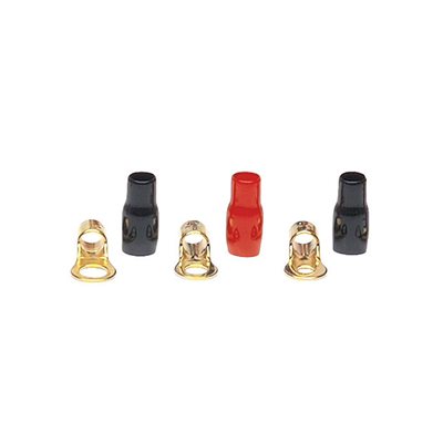 Raptor Mid Series 8 ga 3 / 8" Ring Terminals (gold, 20 pk)