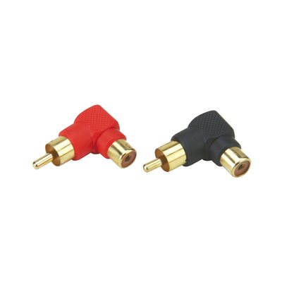 Install Bay Mini Right Angle RCA Barrel Connectors (10 pk)