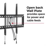 Red Atom 32”-65” Fixed Open Wall Mount Post-Leveling Adjustable