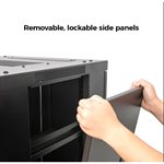 Red Atom 35U Enclosed Locking Rack with Active Cooling(V2 Packaging)