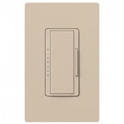 Lutron RadioRA2 Maestro 600W / 600VA Neutral Dimmer (taupe)