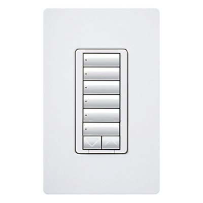 Lutron RadioRA2 Hybrid Master Keypad w / Neutral Wire (white)