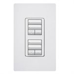 Lutron Dual 2-button with raise / lower (white)