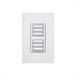 Lutron Radio RA 2 Dual 3-button wall mounted keypad (white)