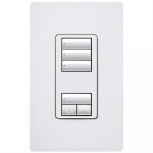 Lutron RadioRA 2 Wall-Mount Designer Keypad (white)