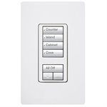 Lutron 4-scene with raise / lower(white)