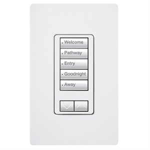 Lutron RadioRA 2 5BRL Well Keypad