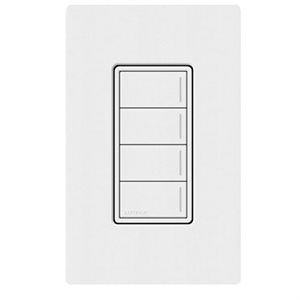 Lutron RadioRA 3 Sunnata 4-button Keypad (snow white)