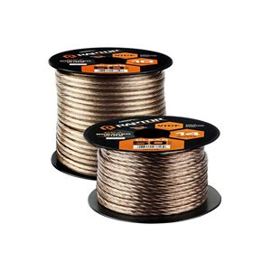 Raptor 16 ga CCA Speaker Wire 100' Spool (clear)