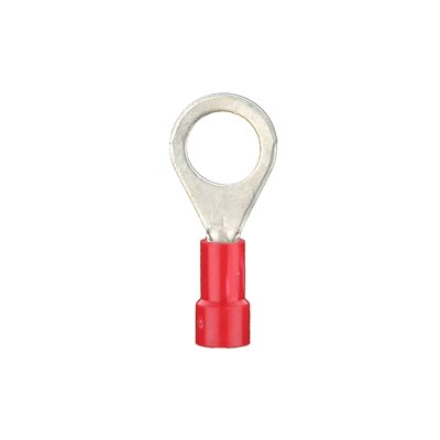 Install Bay 8 ga 3 / 8" Vinyl Ring Terminal (red, 25 pk)