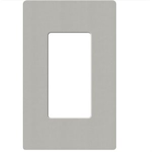 Lutron 1-Gang Satin Wall Plate (pebble)