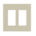 Lutron 2-Gang Satin Wall Plate (clay)