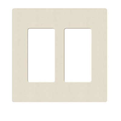 Lutron 2-Gang Satin Wall Plate (pumice)