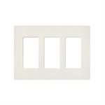 Lutron 3-Gang Satin Wall Plate (biscuit)