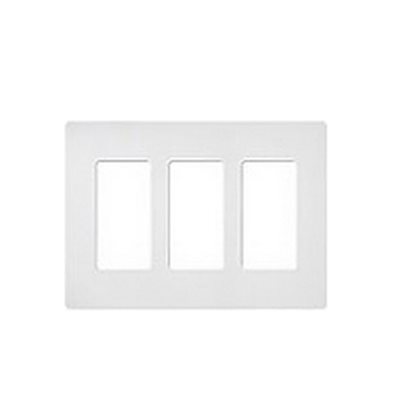 Lutron 3-Gang Satin Wall Plate (eggshell)