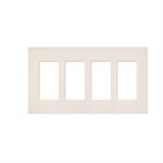 Lutron 4-Gang Satin Wall Plate (eggshell)