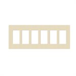 Lutron Satin 6-Gang Wallplate (sand)