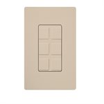 Lutron Claro Six Port Frame w / blanks (Taupe)