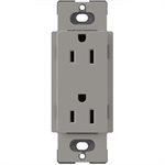 Lutron Claro 15amp Duplex Outlet (cobblestone)