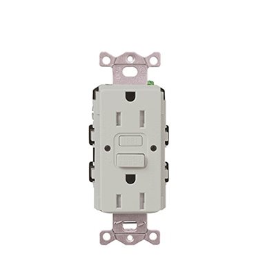 Lutron 15A GFCI Self-Testing Duplex Receptacle (palladium)