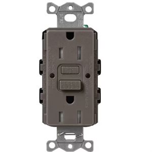 Lutron 15A GFCI Self-Testing Duplex Receptacle (truffle)