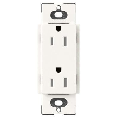 Lutron 15A Tamper Resistant Duplex Receptacle (brilliant white)