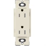 Lutron 15A Tamper Resistant Duplex Receptacle (pumice)