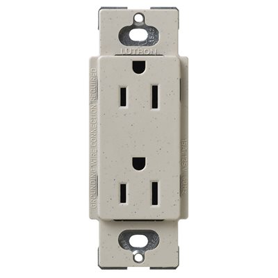 Lutron Tamper Resistant Receptacle (Stone)