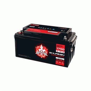 Shuriken 1,750W 75 Amp Hours Large Size AGM 12V Battery