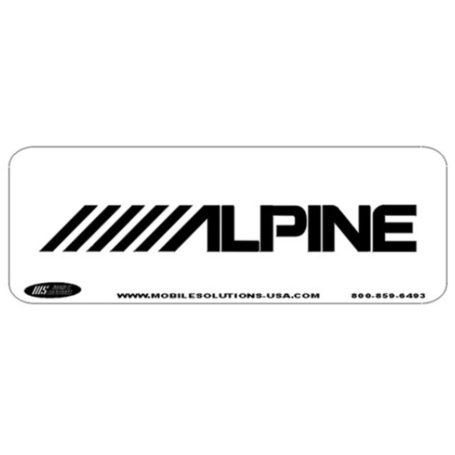 Mobile Solutions Alpine Smart Fill Template