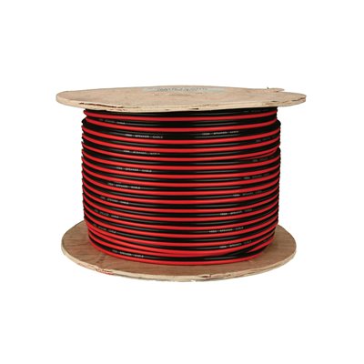 Install Bay 14 ga Speaker Wire 500' Spool (red / black paired)