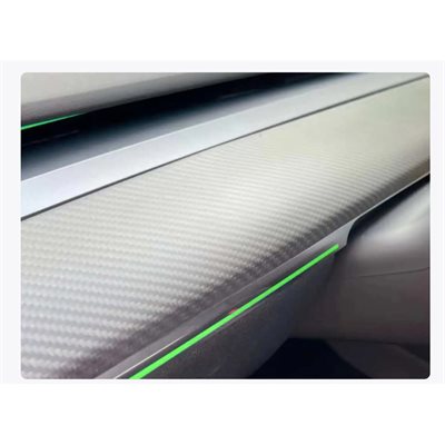 Rydeen Tesla Carbon Fiber Inst Trim Panel Cover, Stick On, 2024+ Model Y (matte black)