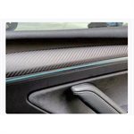 Rydeen Tesla Carbon Fiber Inst Trim Panel Cover, Stick On, 2024+ Model Y (matte black)