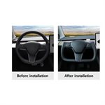 Rydeen Tesla Yoke Steering Wheel Nappa Perforated Leather 2016-2023 Model 3,2019-2023+ Model Y (wh )