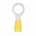 Install Bay 12-10 ga #6 Vinyl Ring Terminal (yellow, 100 pk