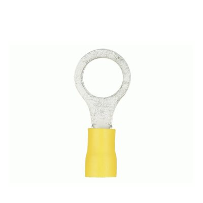 Install Bay 12-10ga #8 Vinyl Ring Terminal (yellow, 100 pk)