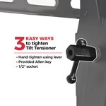 Red Atom 37"-90" Tilt Open Wall Mount Post Leveling Adjustable