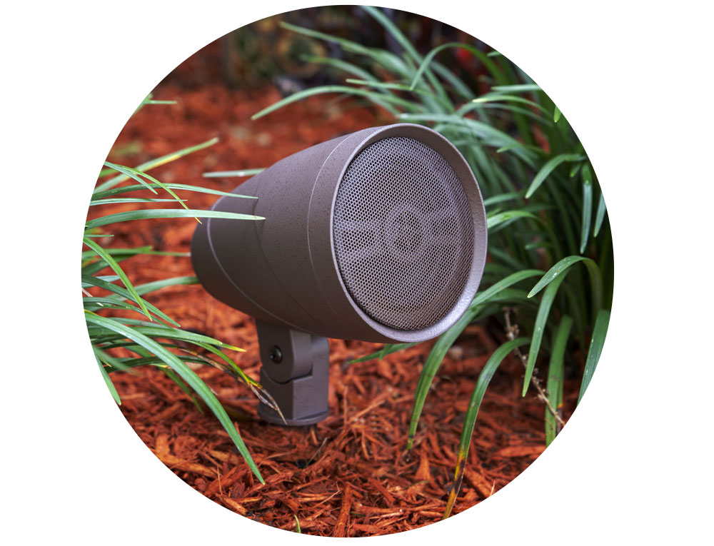 Red Atom outdoor satellite speaker